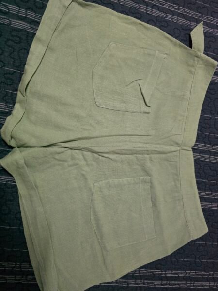 Short de linho - Verde sálvia