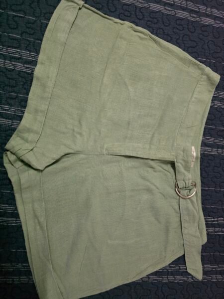 Short de linho - Verde sálvia