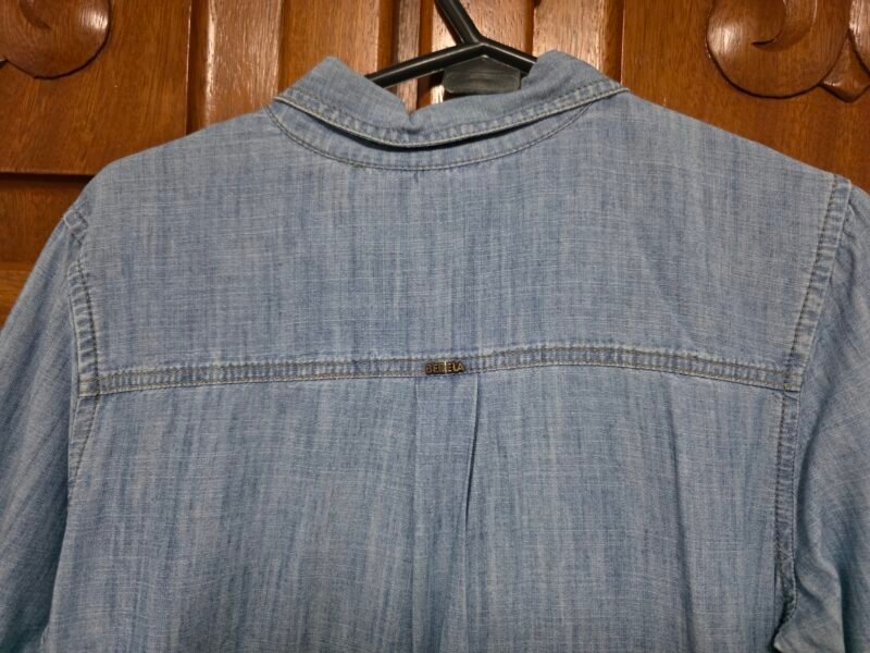 Vestido chemise jeans Bebela com faixa – tamanho M